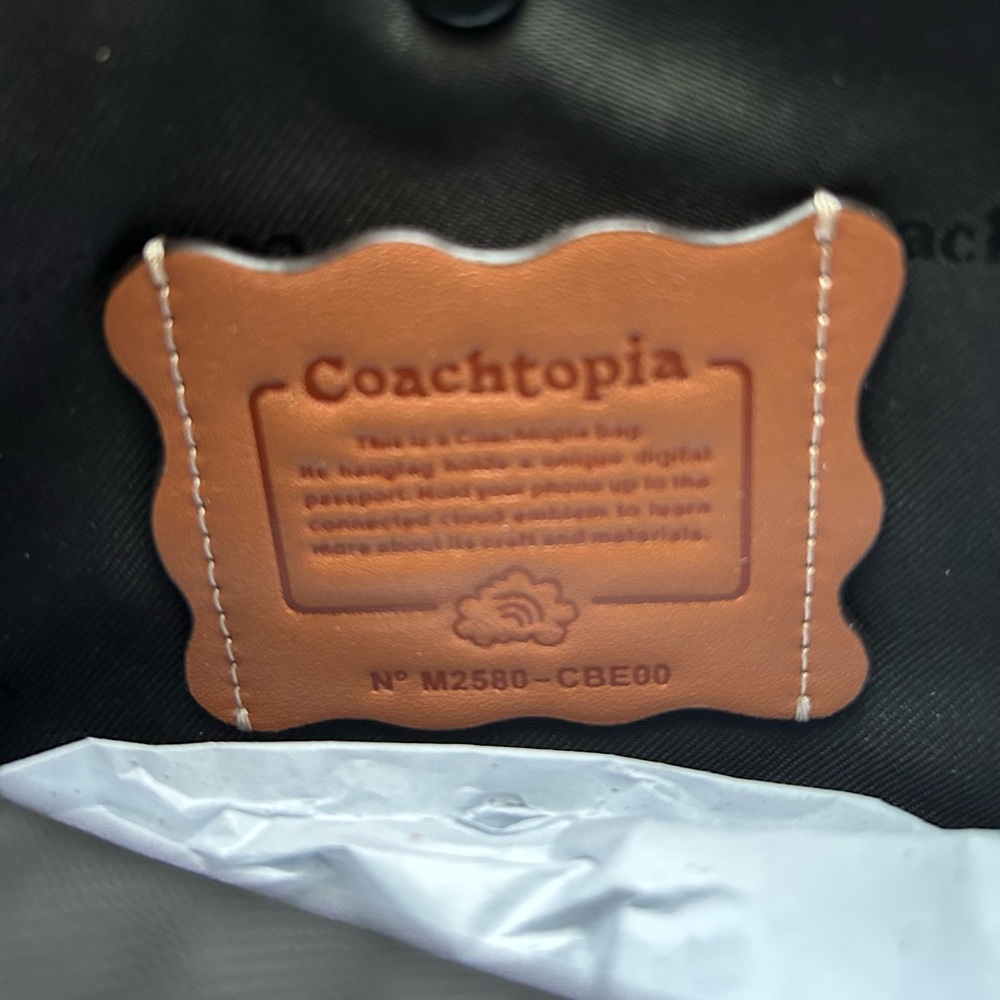 New Larger size Coach Coachtopia Alter Ego checkered bag - Picture 7 of 9